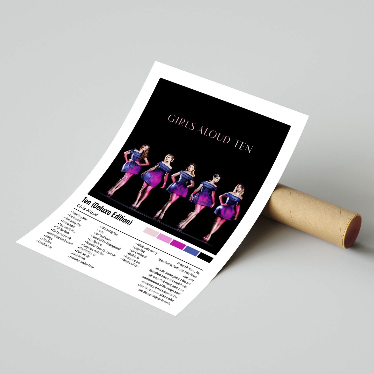 Girls Aloud | Ten (Deluxe Edition) | Custom Album Cover Poster Print