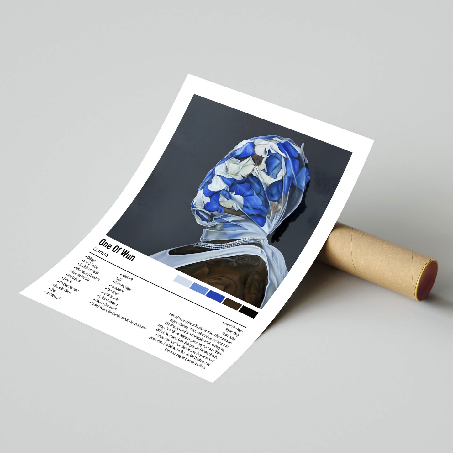 Gunna | One Of Wun | Custom Album Cover Poster Print