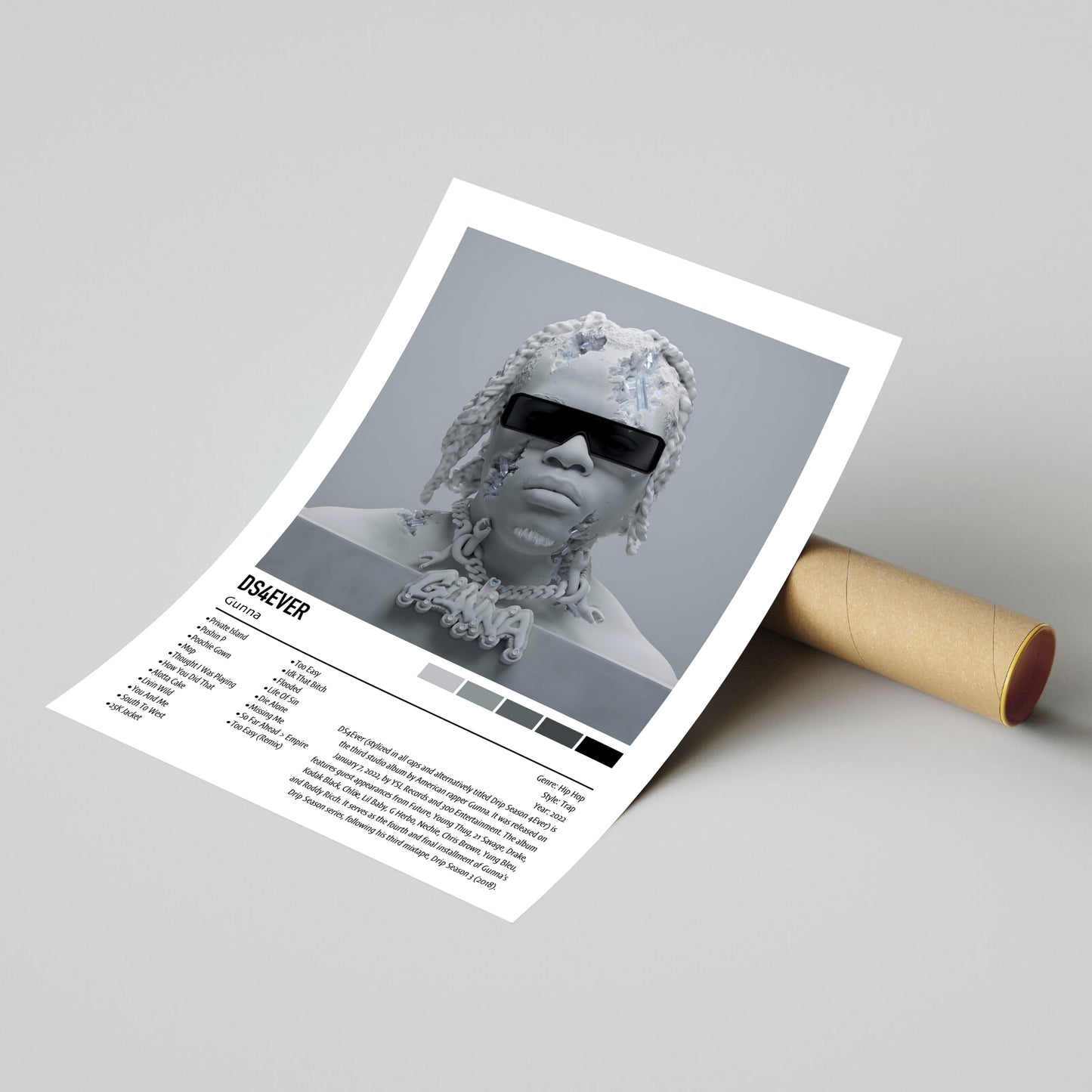 Gunna | DS4EVER | Custom Album Cover Poster Print