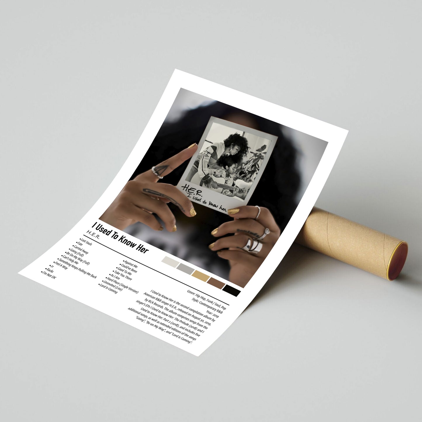 H.E.R. | I Used To Know Her | Custom Album Cover Poster Print