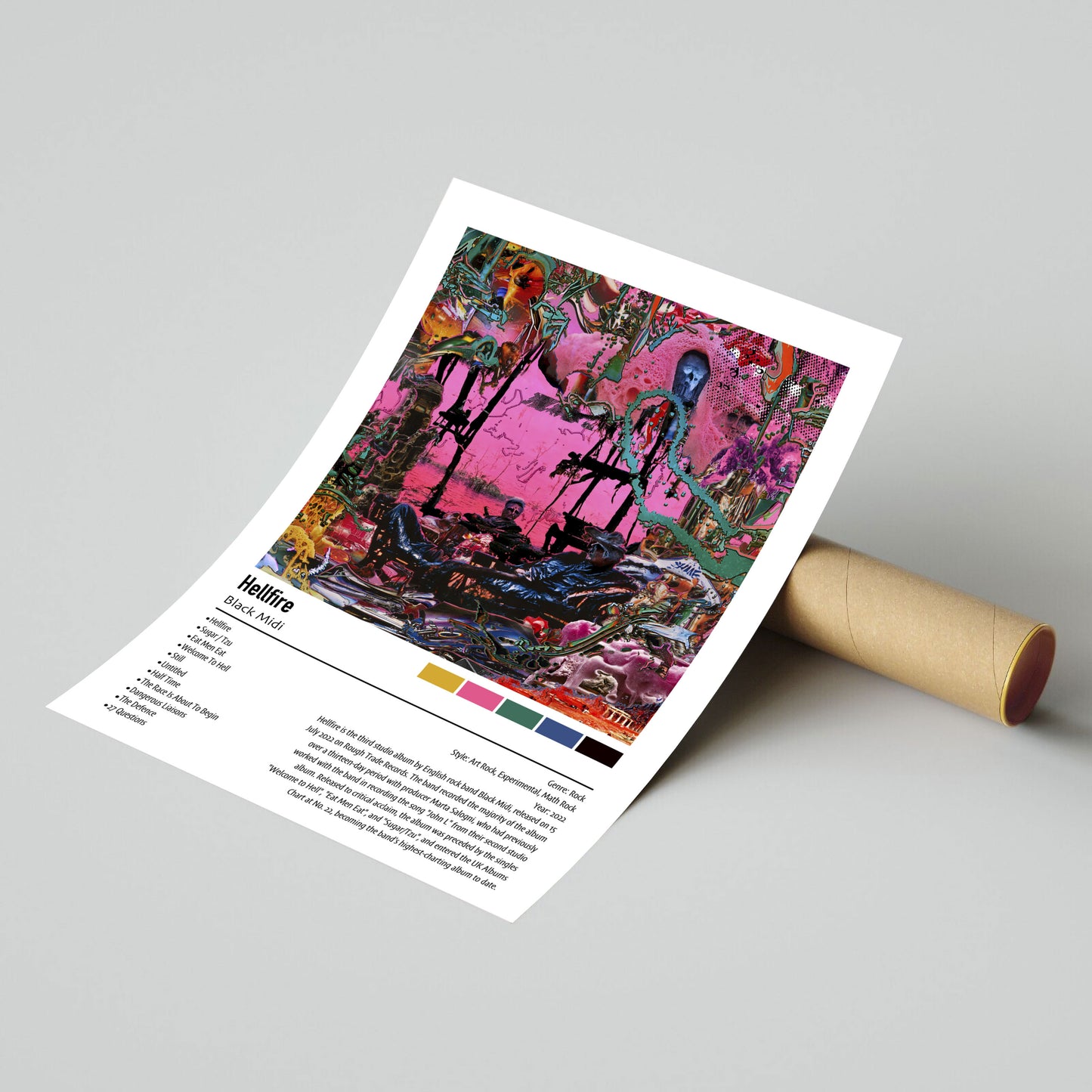 Black Midi | Hellfire | Custom Album Cover Poster Print