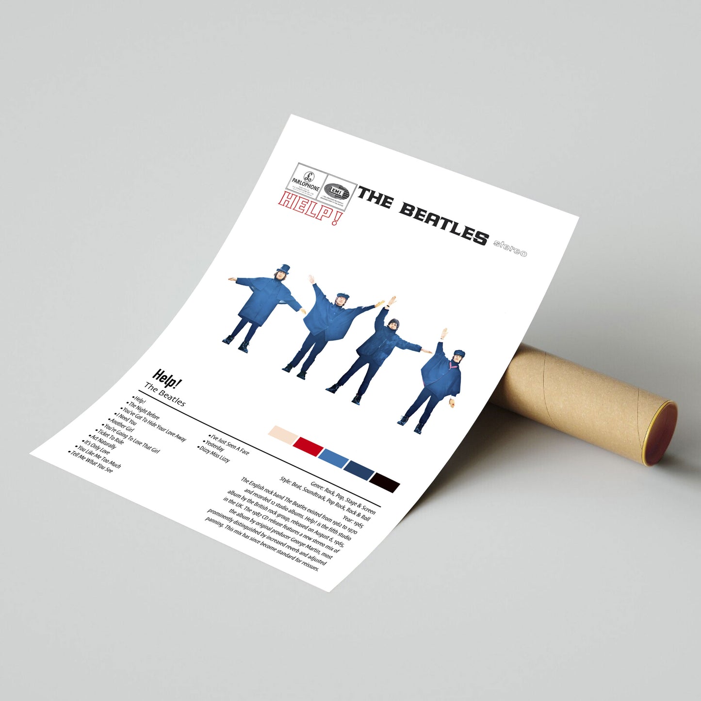 The Beatles | Help! | Custom Album Cover Poster Print