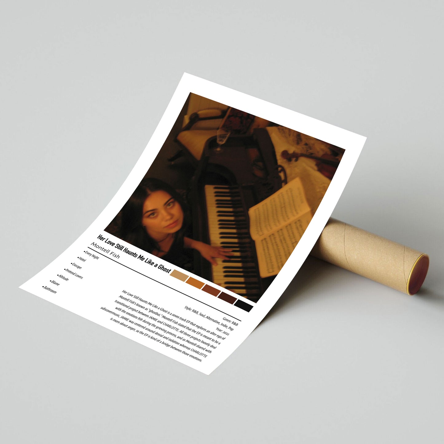 Montell Fish | Her Love Still Haunts Me Like a Ghost | Custom Album Cover Poster Print