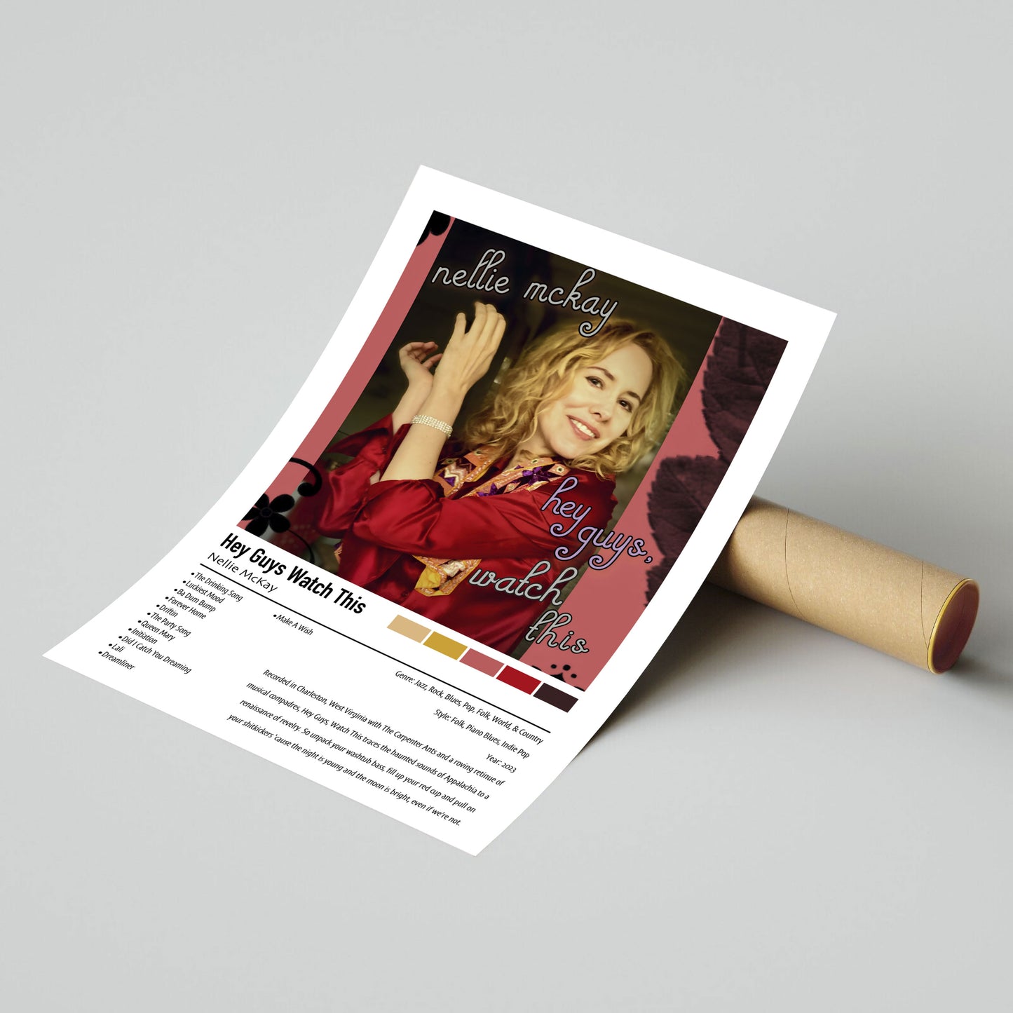 Nellie Mckay | Hey Guys Watch This | Custom Album Cover Poster Print