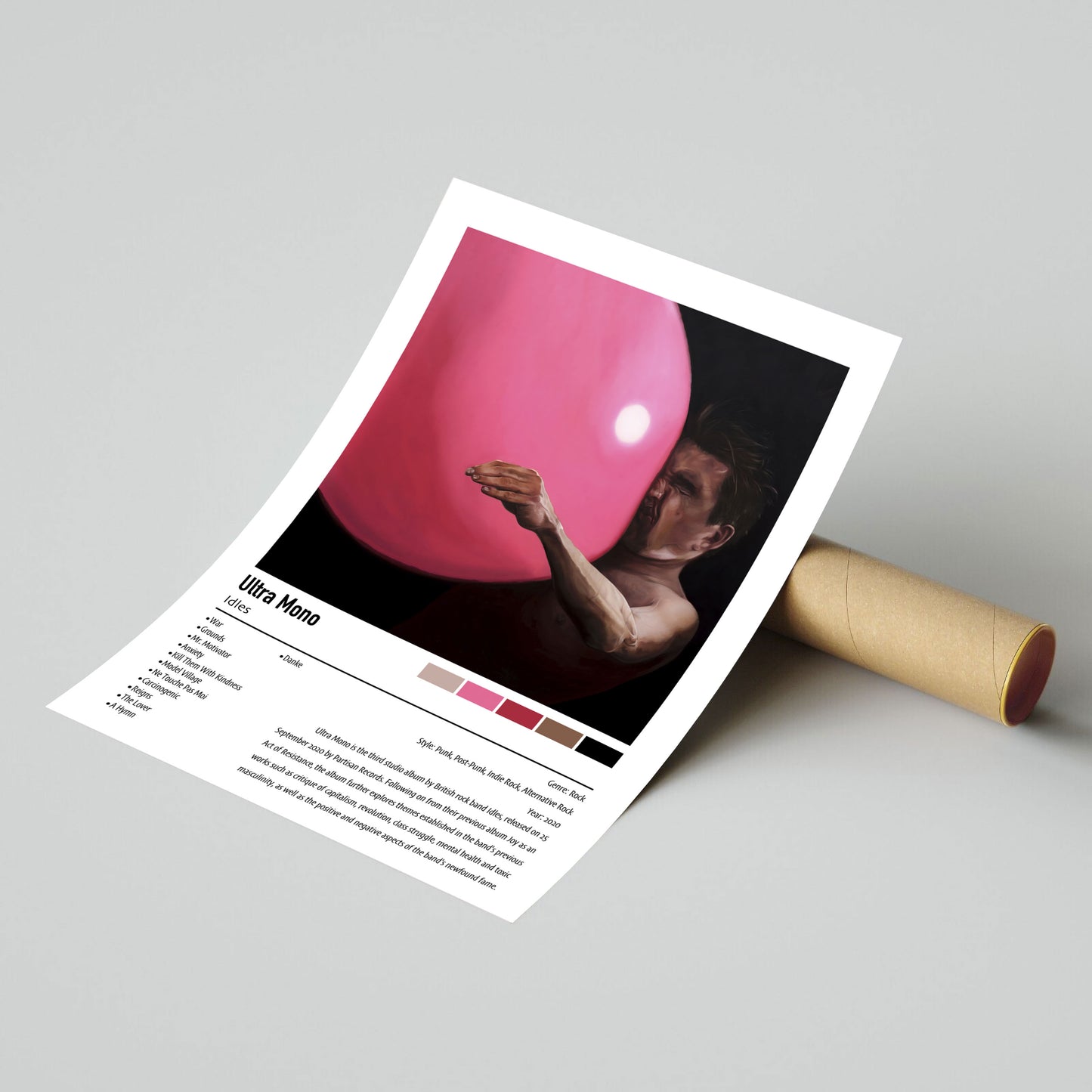 Idles | Ultra Mono | Custom Album Cover Poster Print