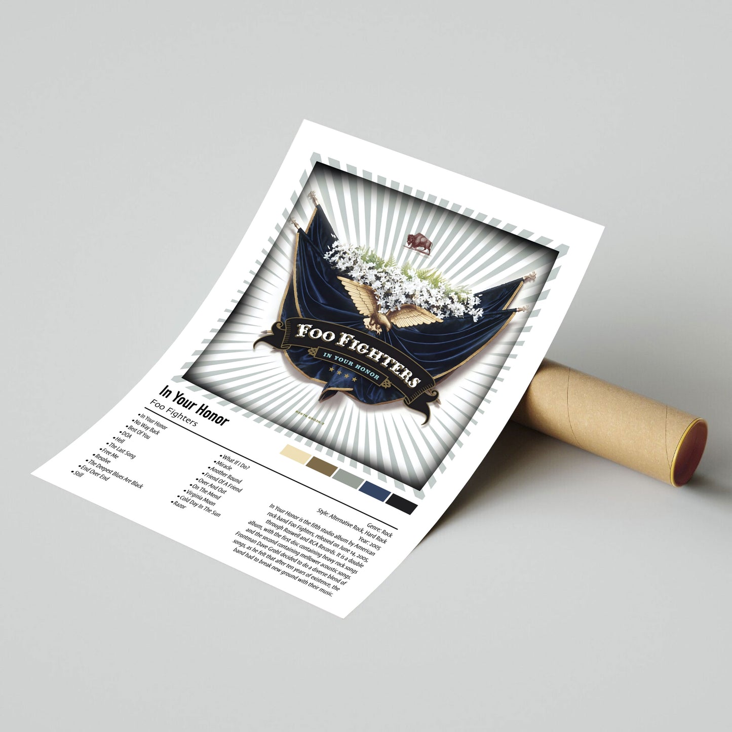 Foo Fighters | In Your Honor | Custom Album Cover Poster Print