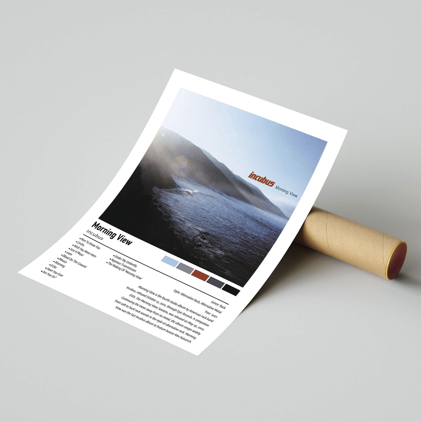 Incubus | Morning View | Custom Album Cover Poster Print