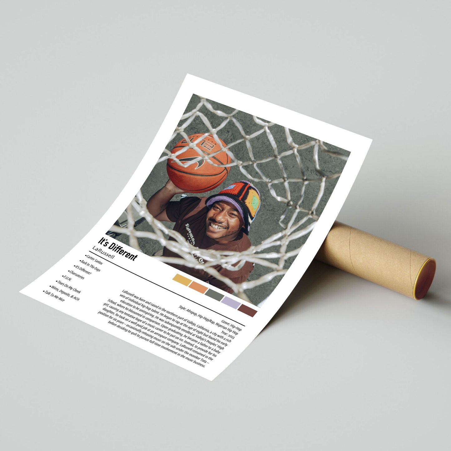 LaRussell | It's Different | Custom Album Cover Poster Print