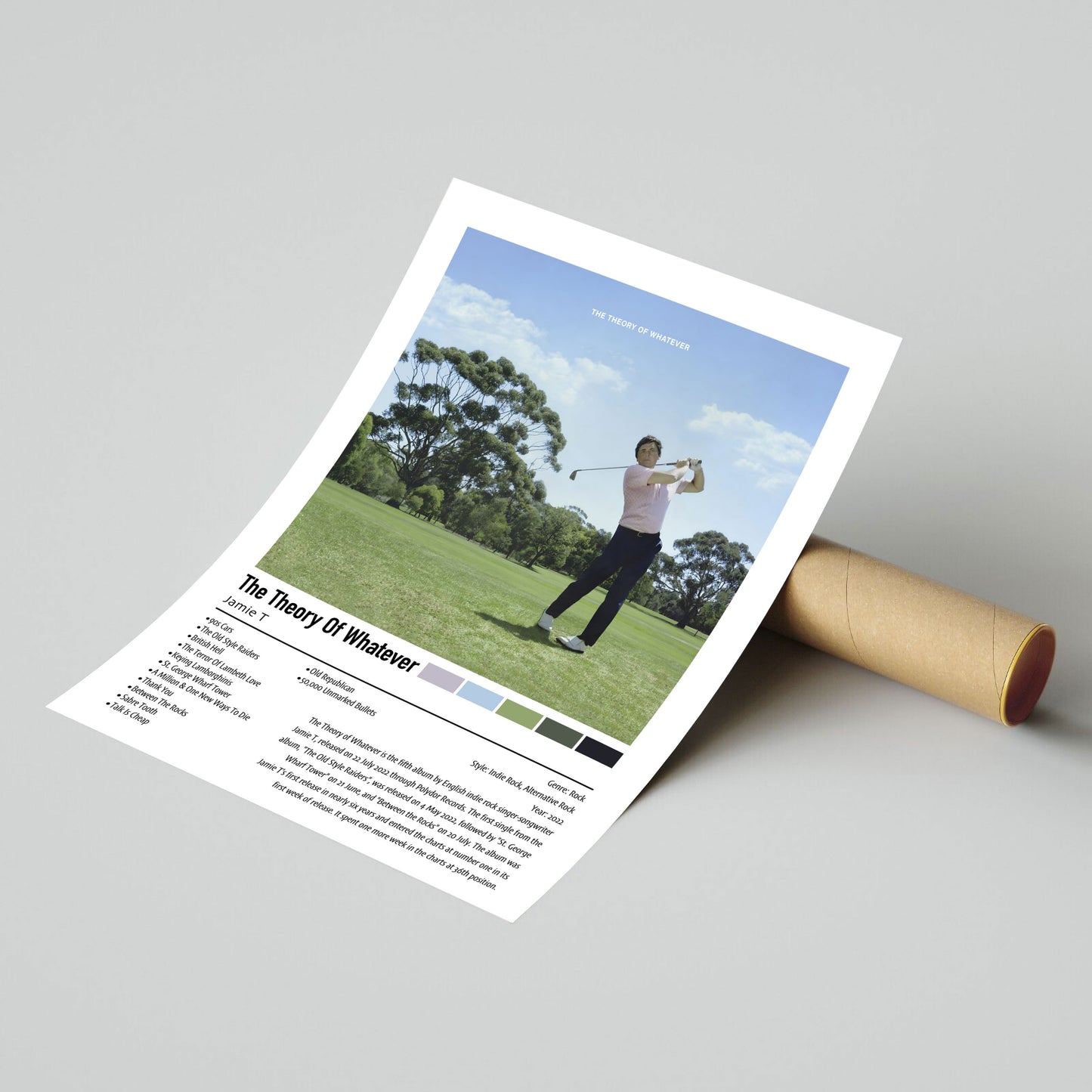 Jamie T | The Theory Of Whatever | Custom Album Cover Poster Print