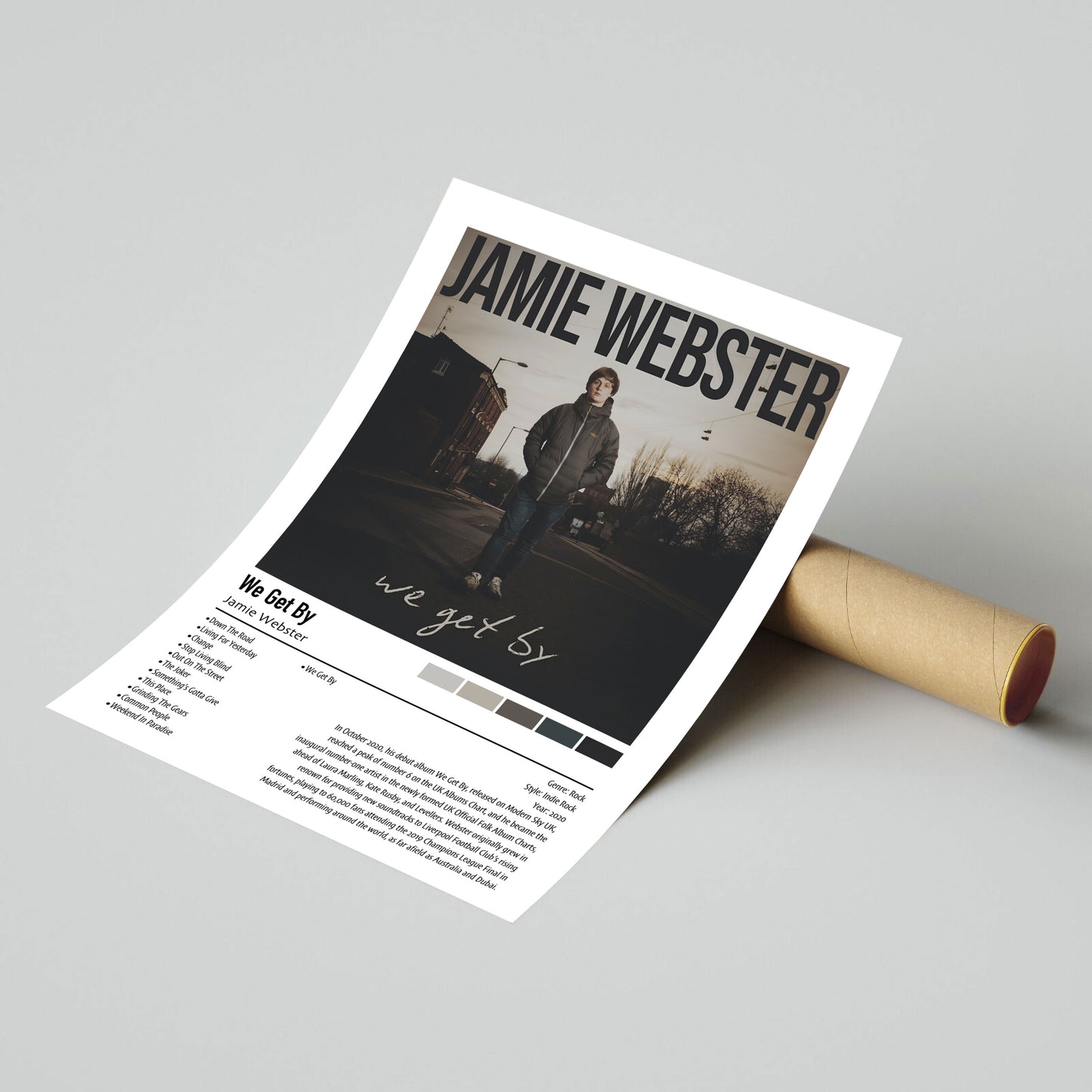Jamie Webster | We Get By | Custom Album Cover Poster Print