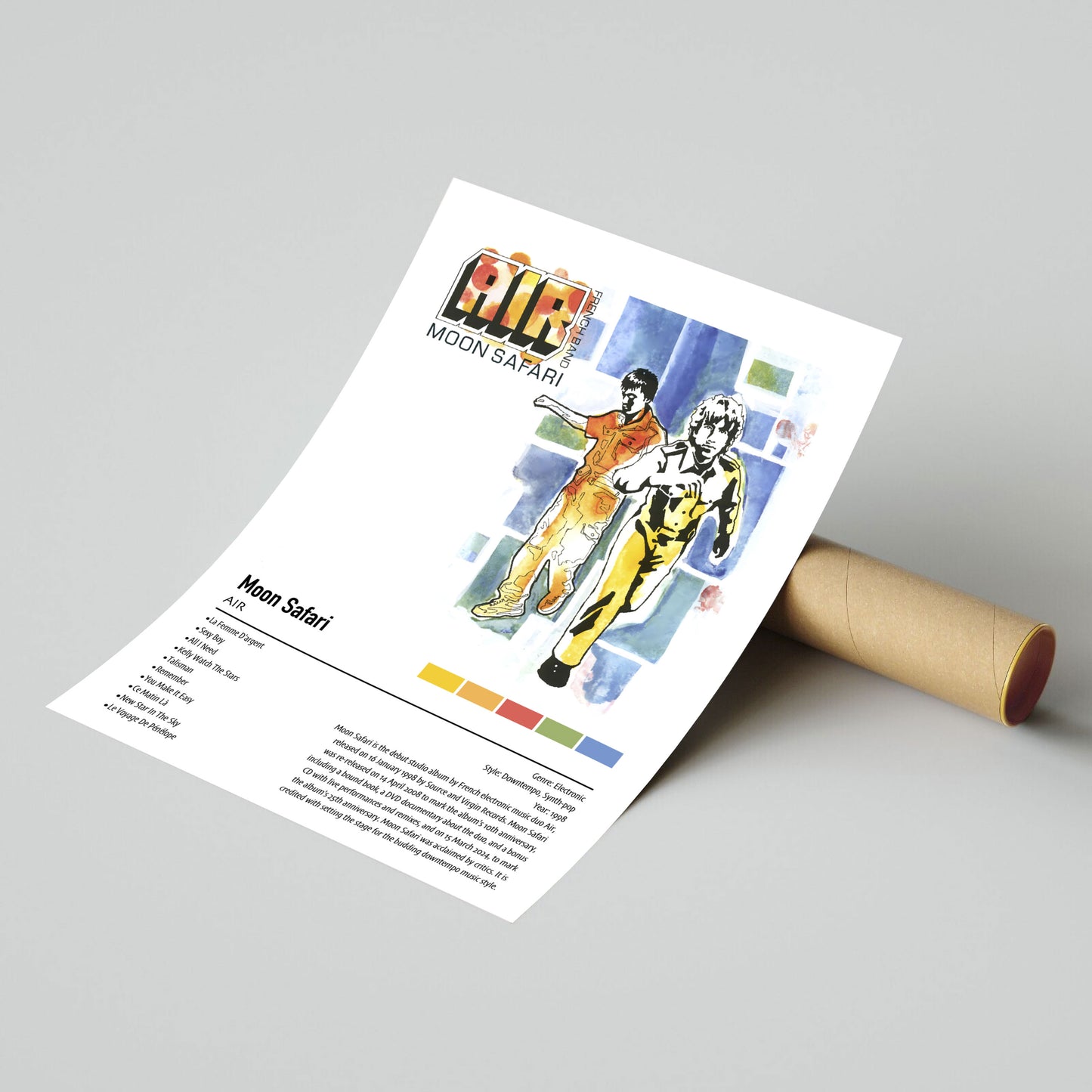 AIR | Moon Safari | Custom Album Cover Poster Print