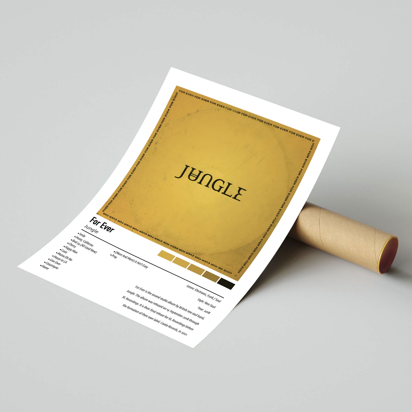 Jungle | For Ever | Custom Album Cover Poster Print