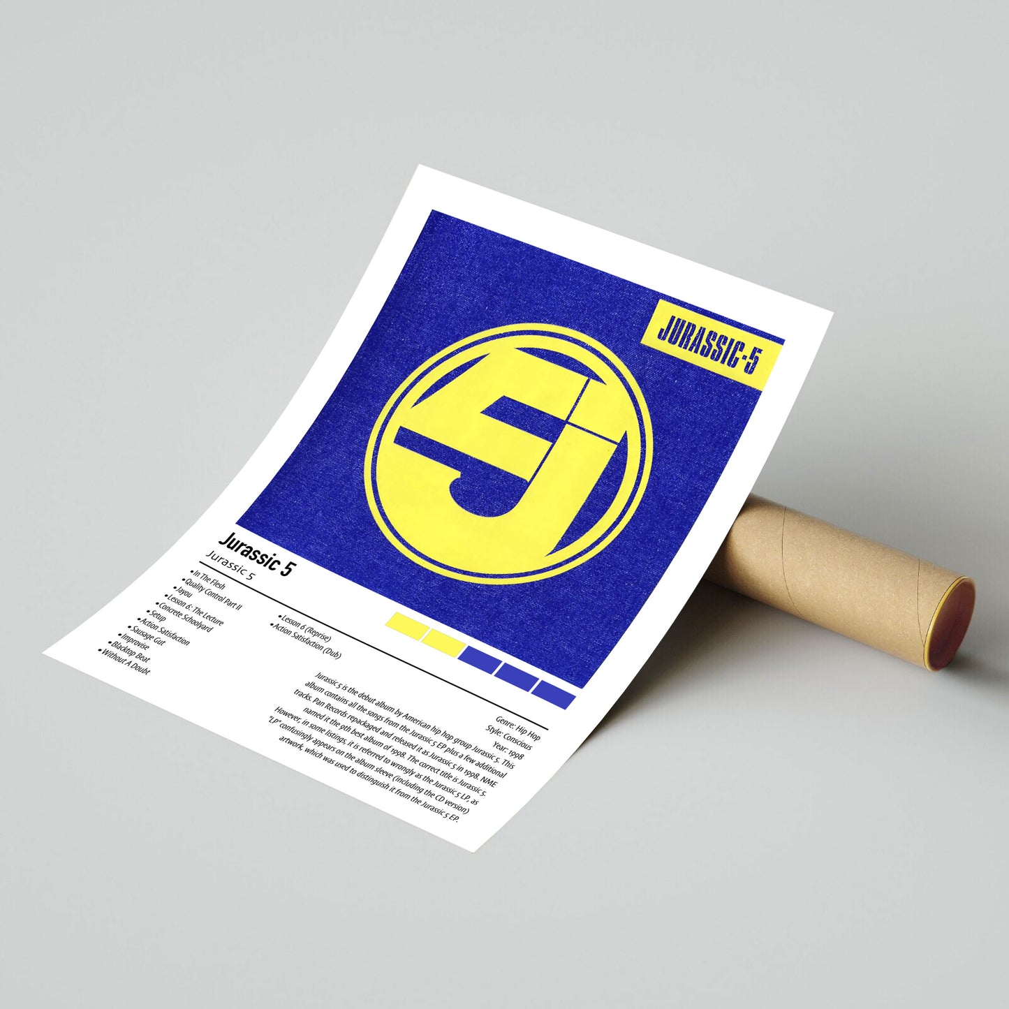 Jurassic 5 | Jurassic 5 | Custom Album Cover Poster Print