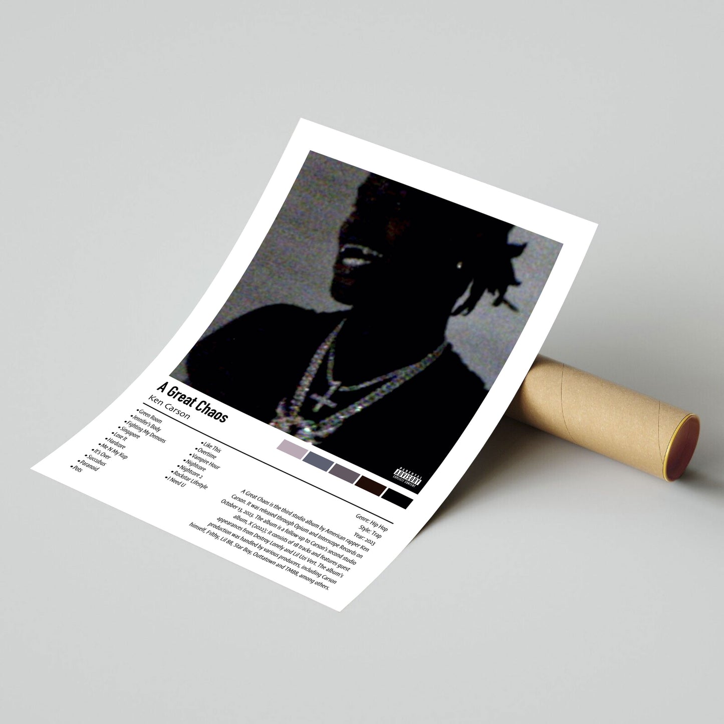 Ken Carson | A Great Chaos | Custom Album Cover Poster Print