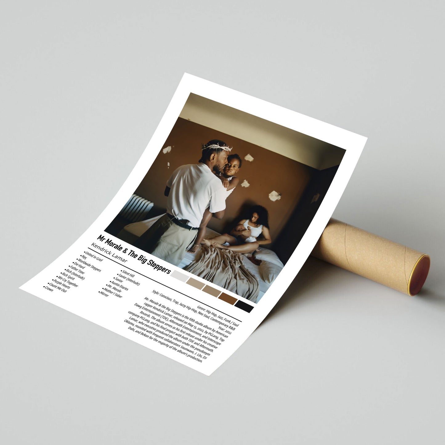 Kendrick Lamar | Mr Morale & The Big Steppers | Custom Album Cover Poster Print