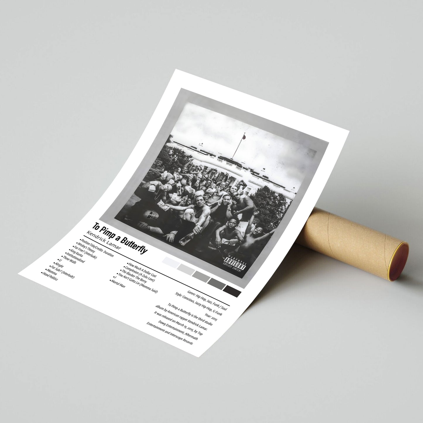 Kendrick Lamar | To Pimp a Butterfly | Custom Album Cover Poster Print