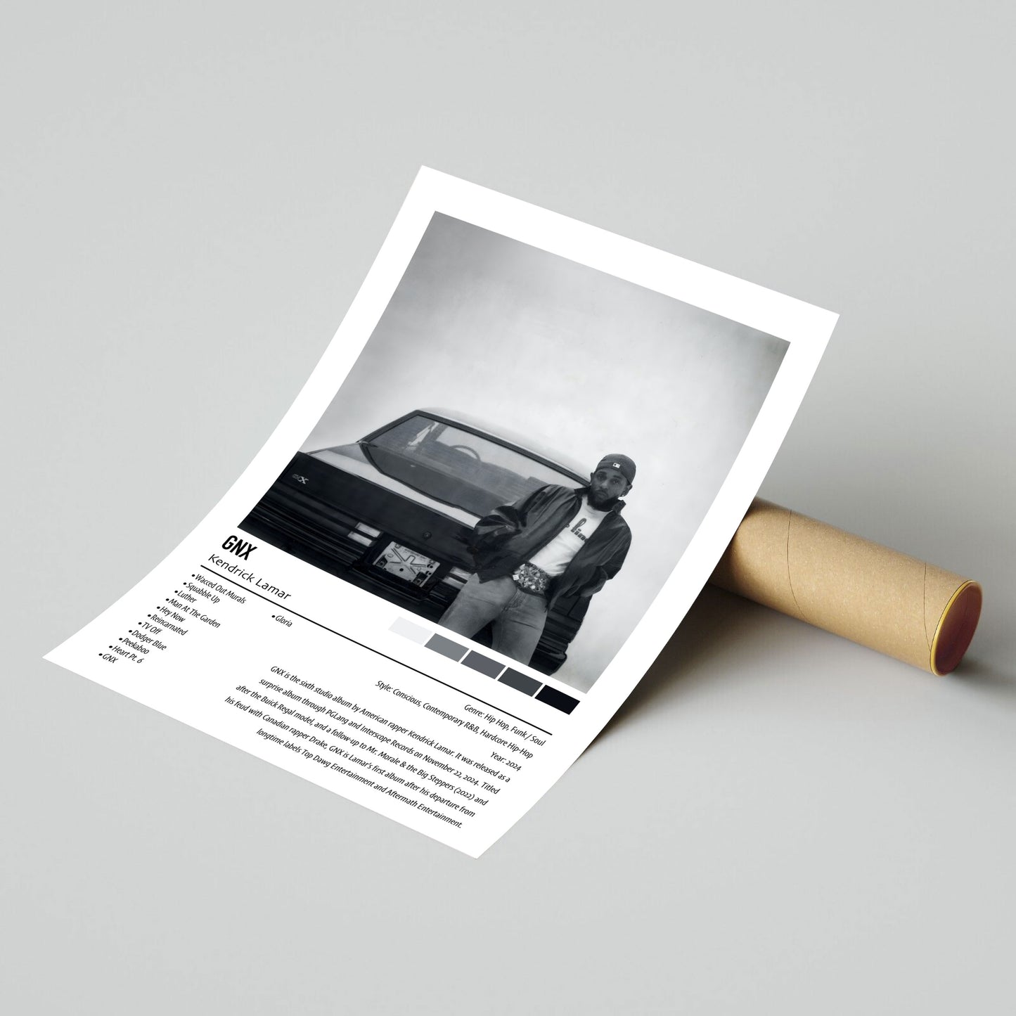 Kendrick Lamar | GNX | Custom Album Cover Poster Print