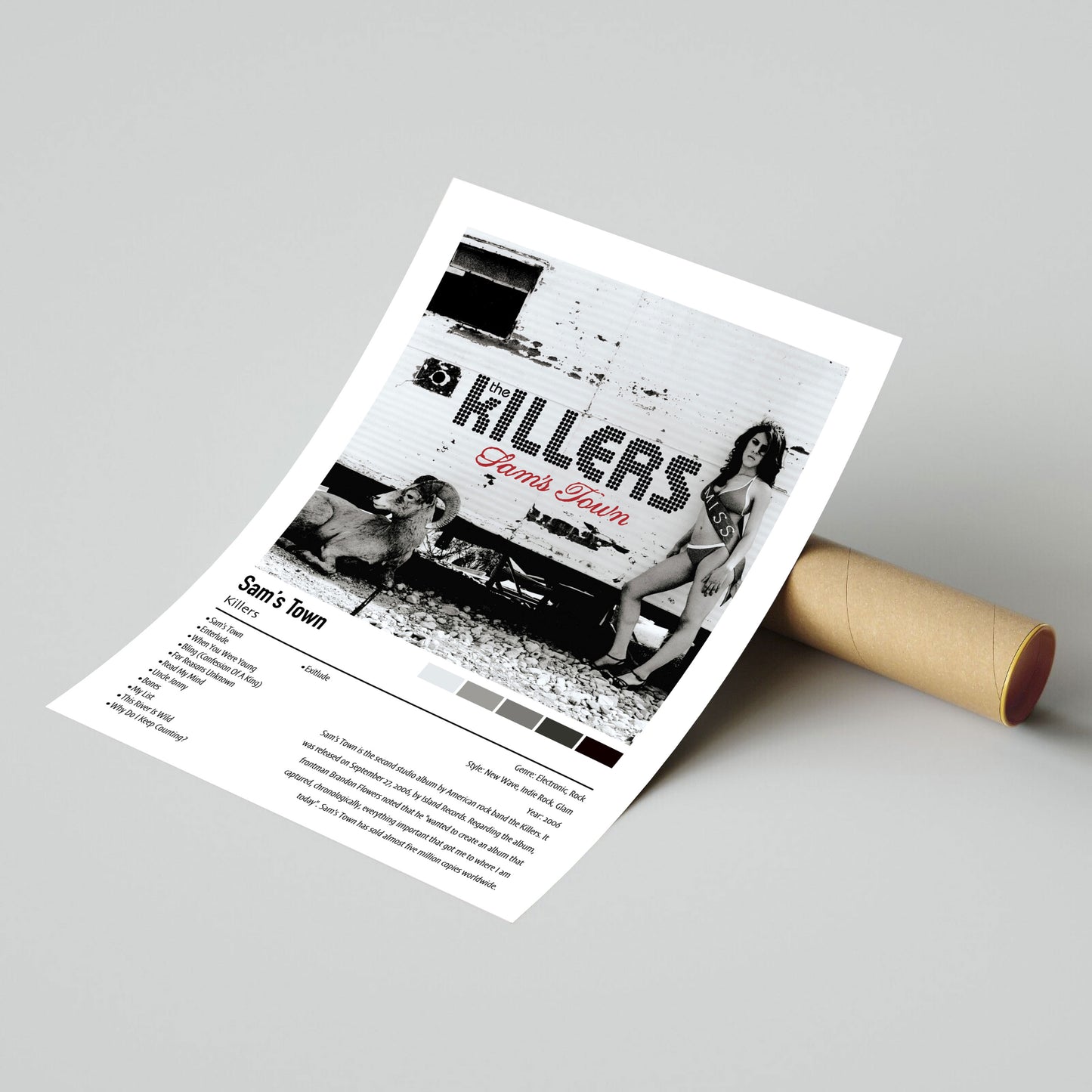 Killers | Sam's Town | Custom Album Cover Poster Print