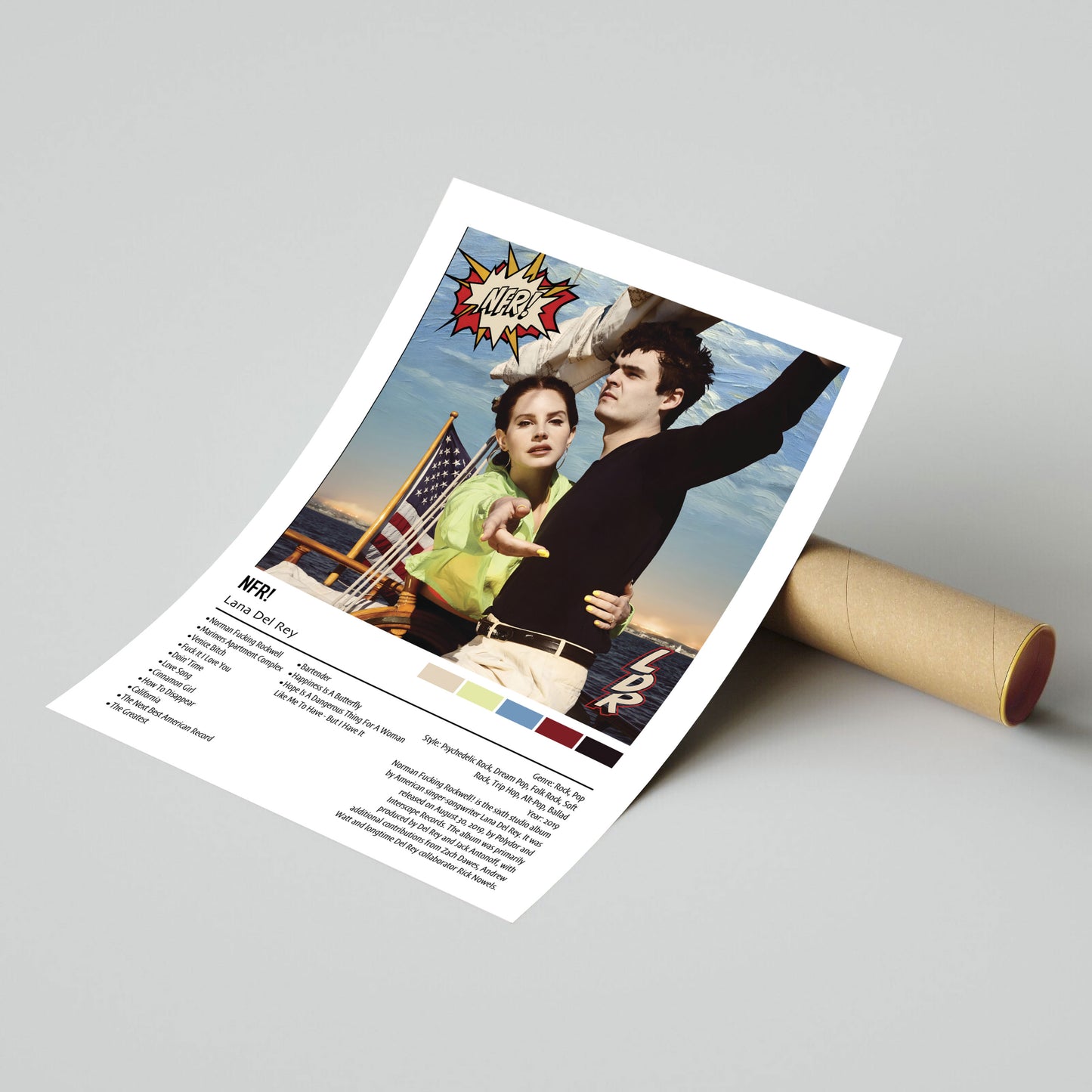 Lana Del Rey | NFR! | Custom Album Cover Poster Print