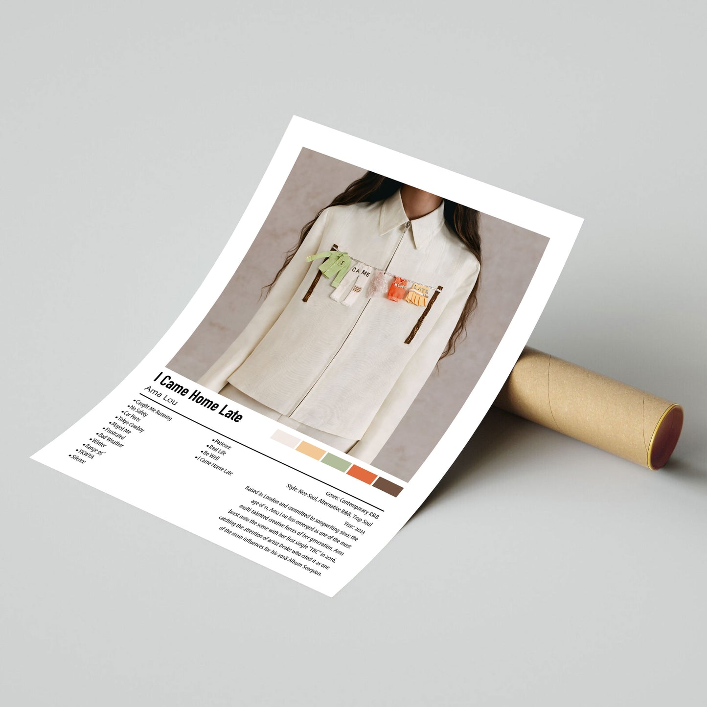 Ama Lou | I Came Home Late | Custom Album Cover Poster Print