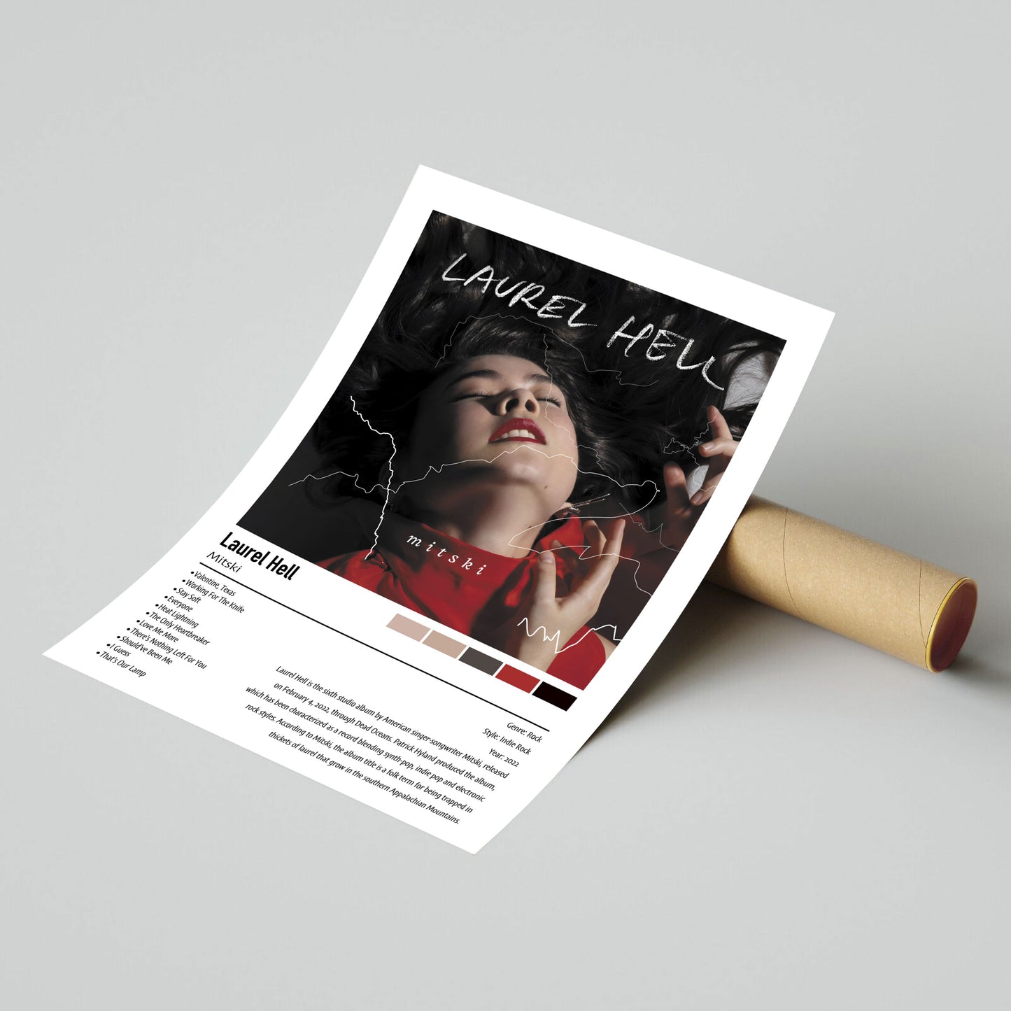 Mitski | Laurel Hell | Custom Album Cover Poster Print