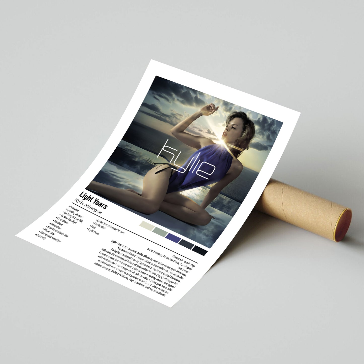 Kylie Minogue | Light Years | Custom Album Cover Poster Print