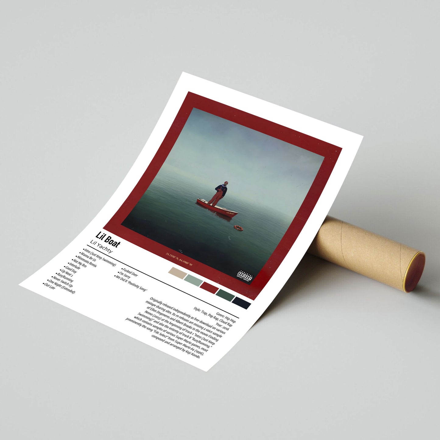 Lil Yachty | Lil Boat | Custom Album Cover Poster Print