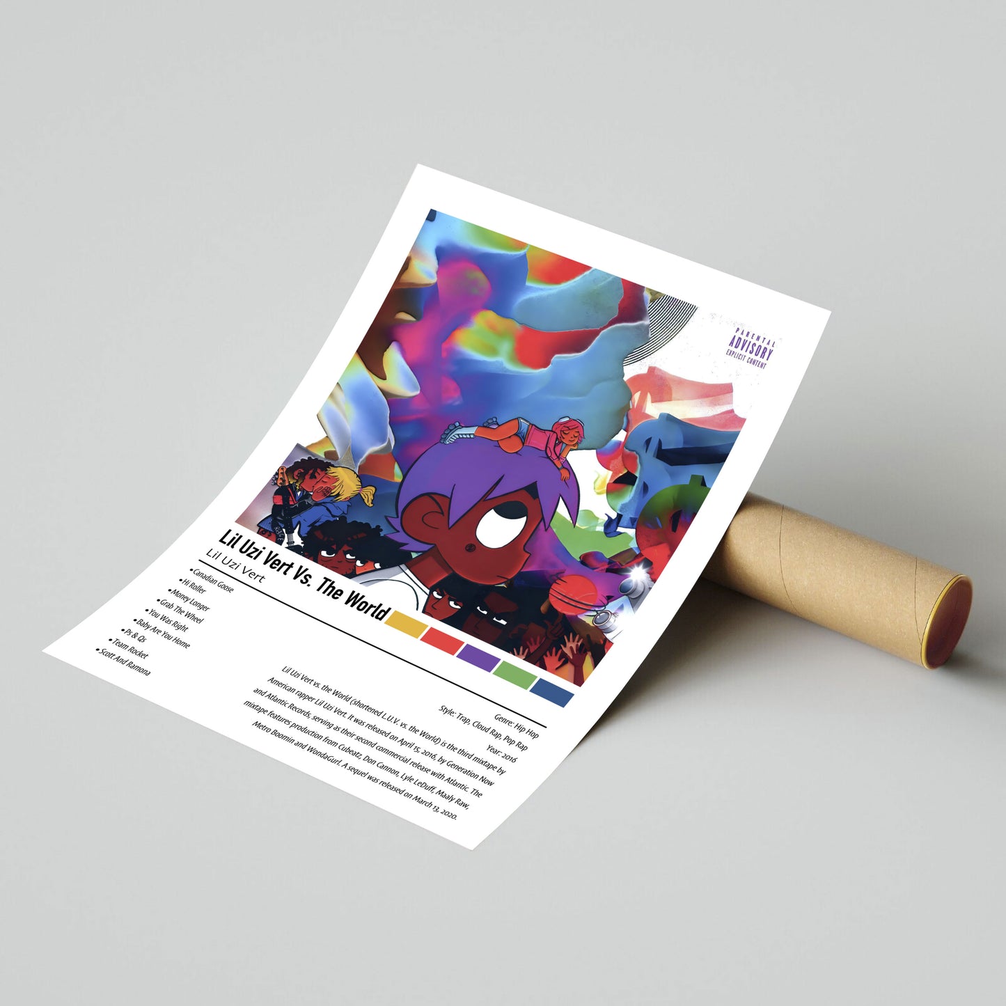 Lil Uzi Vert | Lil Uzi Vert Vs. The World | Custom Album Cover Poster Print