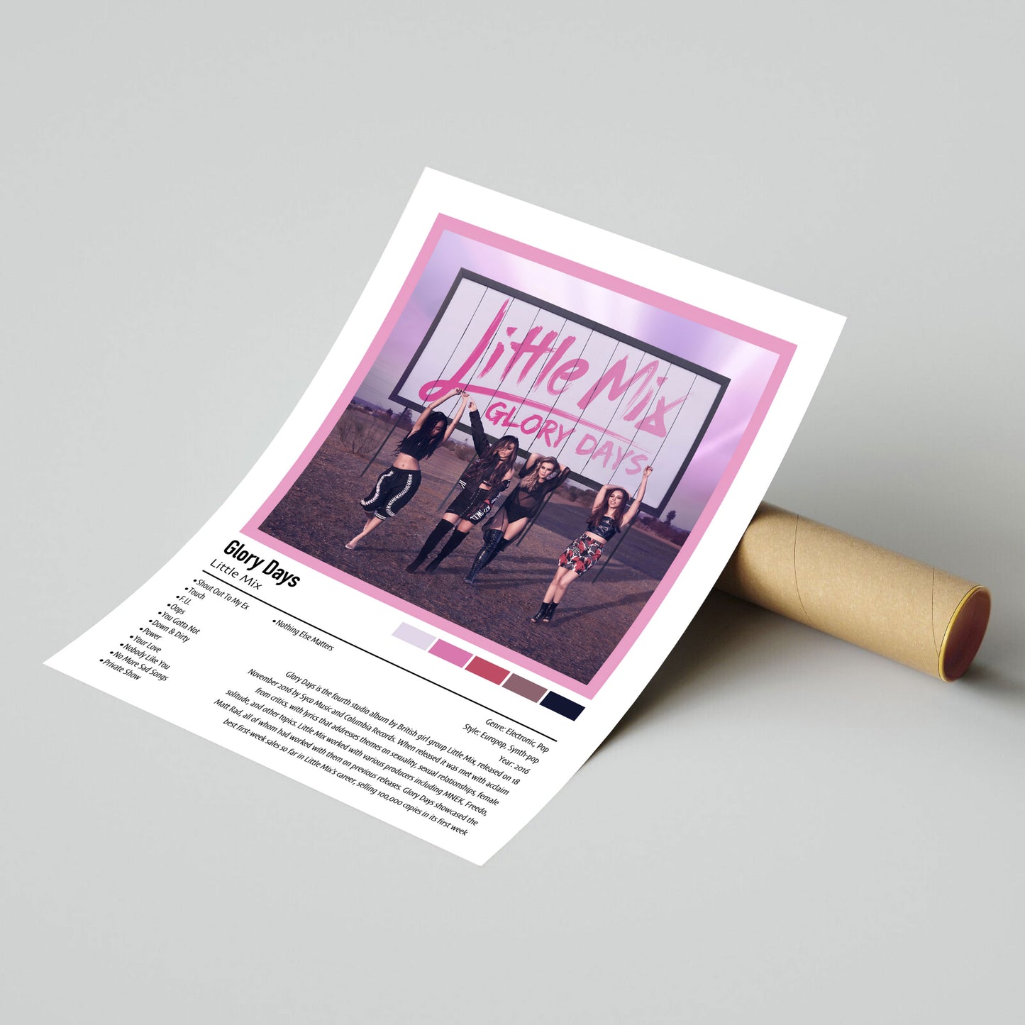 Little Mix | Glory Days | Custom Album Cover Poster Print