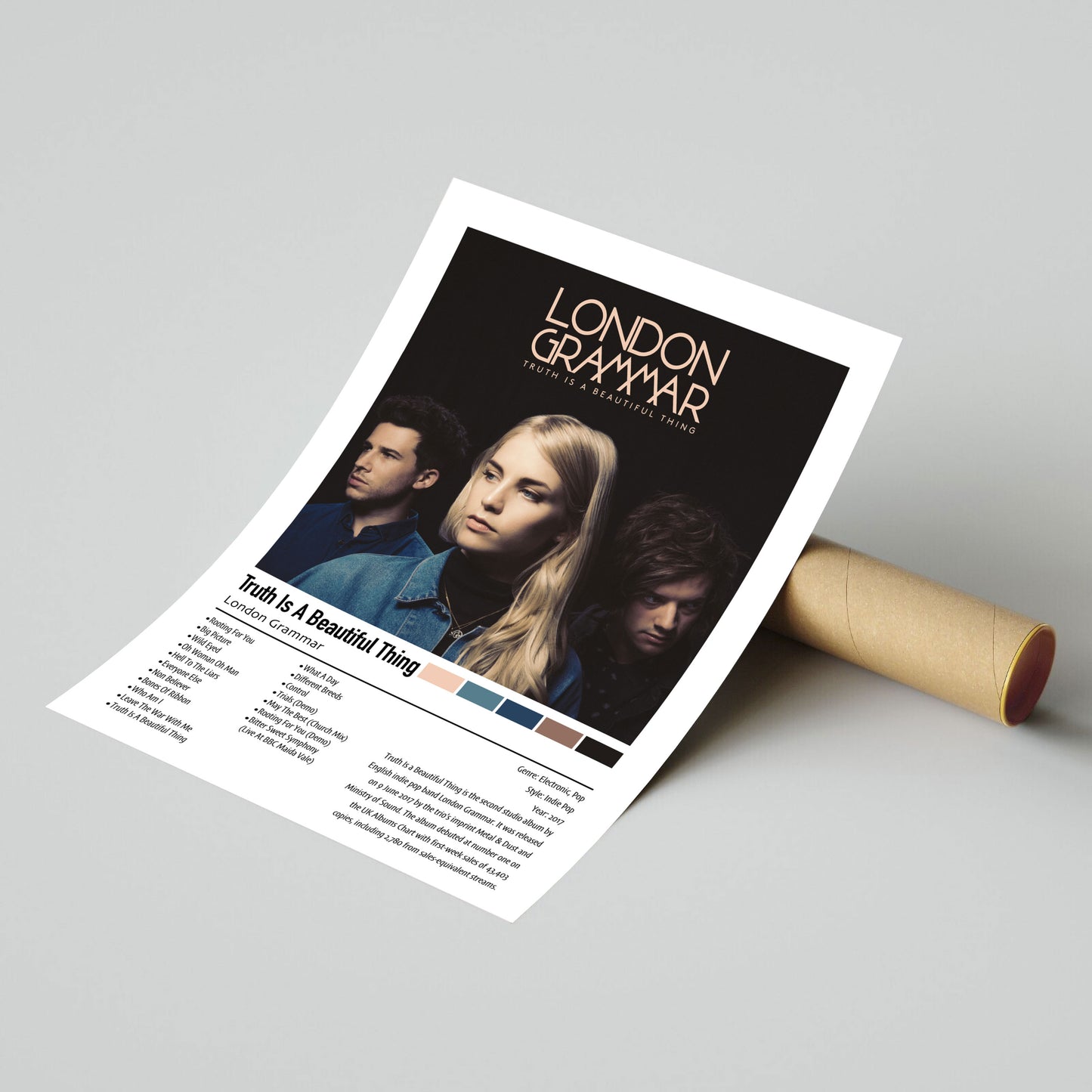 London Grammar | Truth Is A Beautiful Thing | Custom Album Cover Poster Print