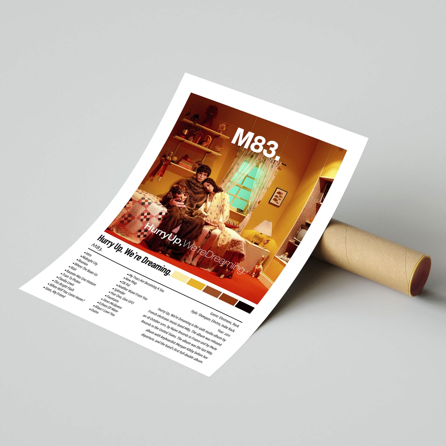 M83. | Hurry Up. We're Dreaming. | Custom Album Cover Poster Print