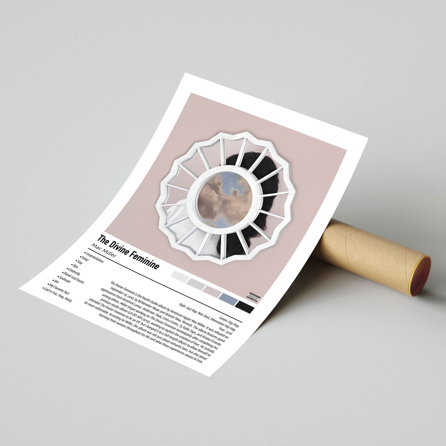 Mac Miller | The Divine Feminine | Custom Album Cover Poster Print