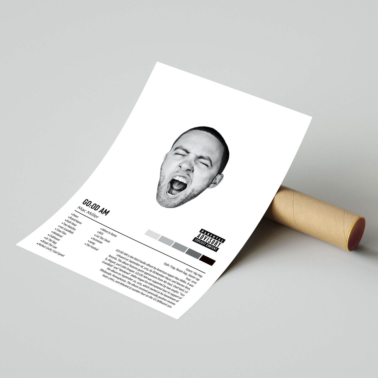 Mac Miller | GO:OD AM | Custom Album Cover Poster Print