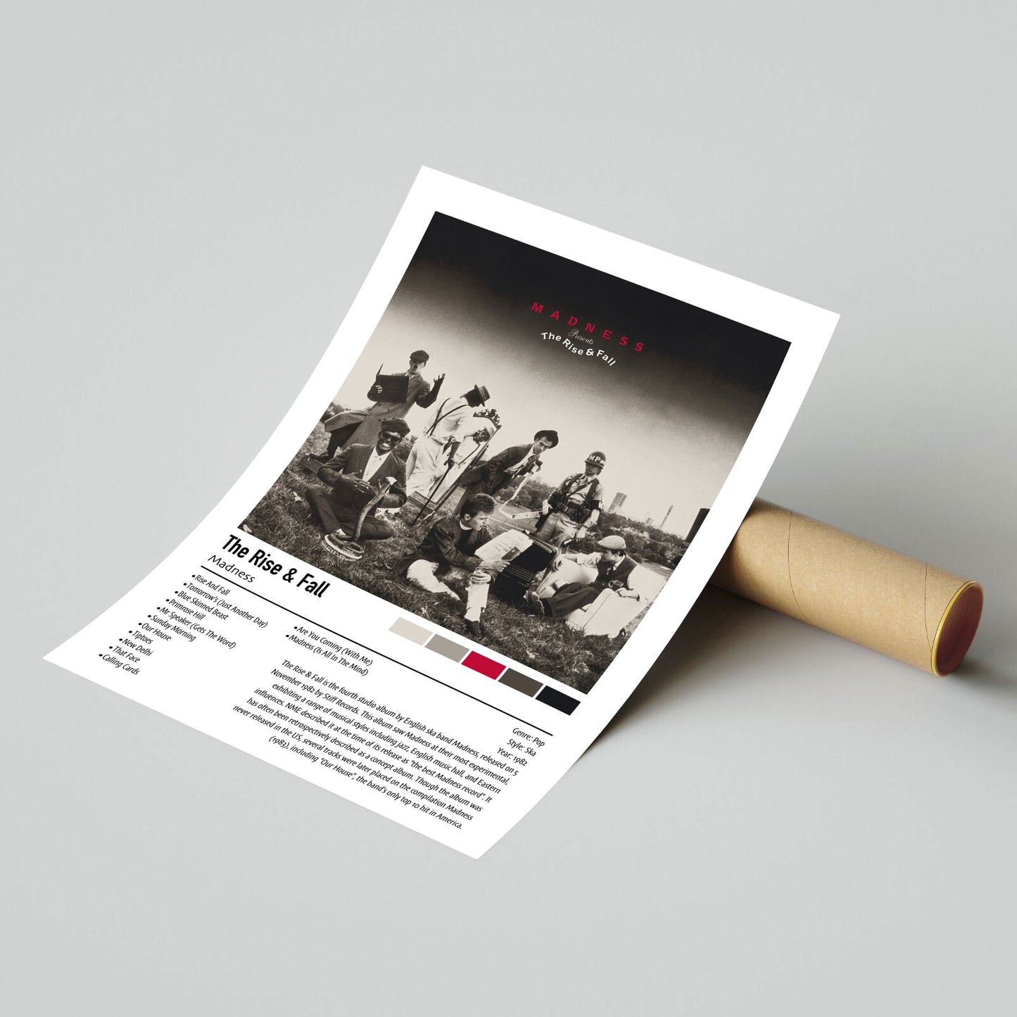 Madness | The Rise & Fall | Custom Album Cover Poster Print