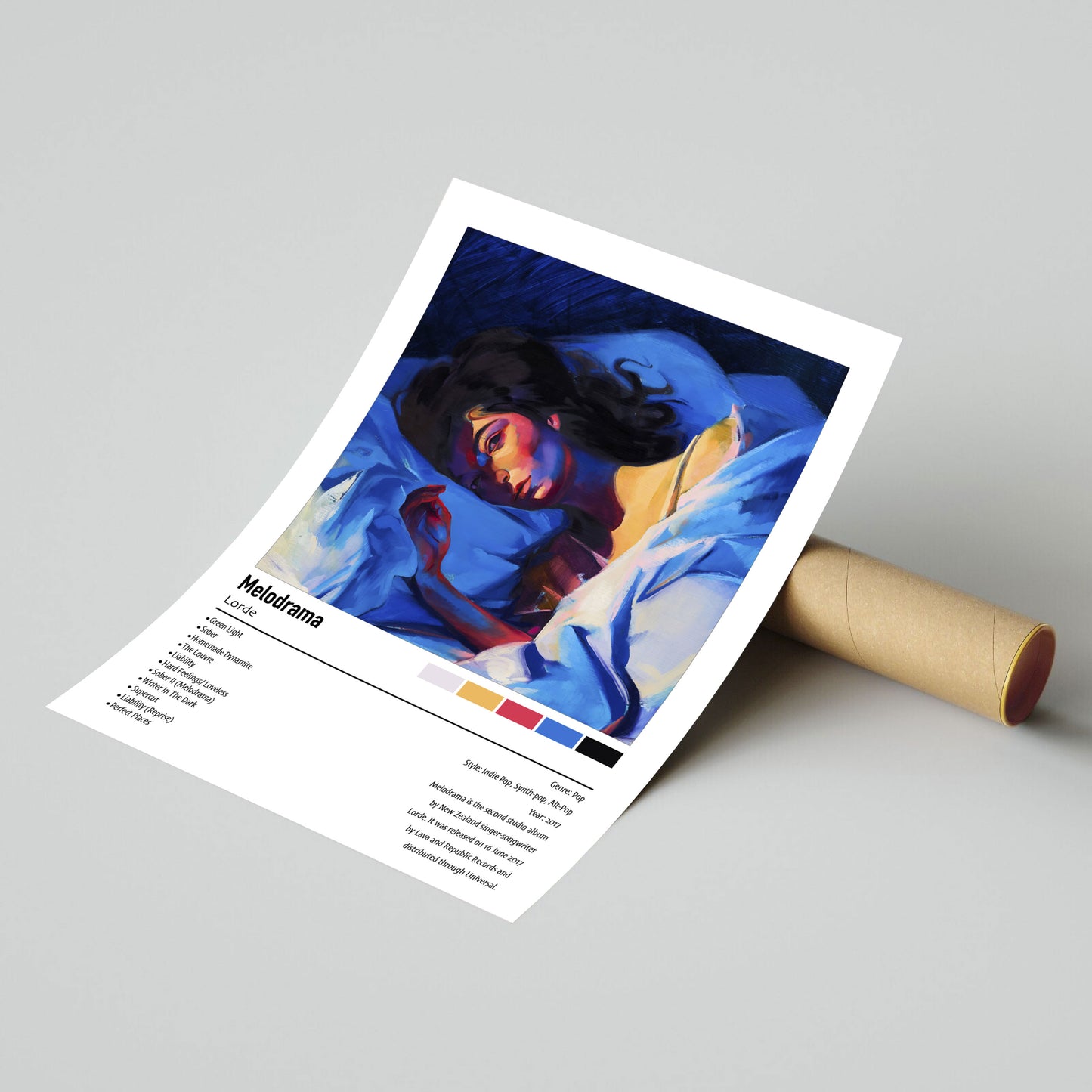 Lorde | Melodrama | Custom Album Cover Poster Print