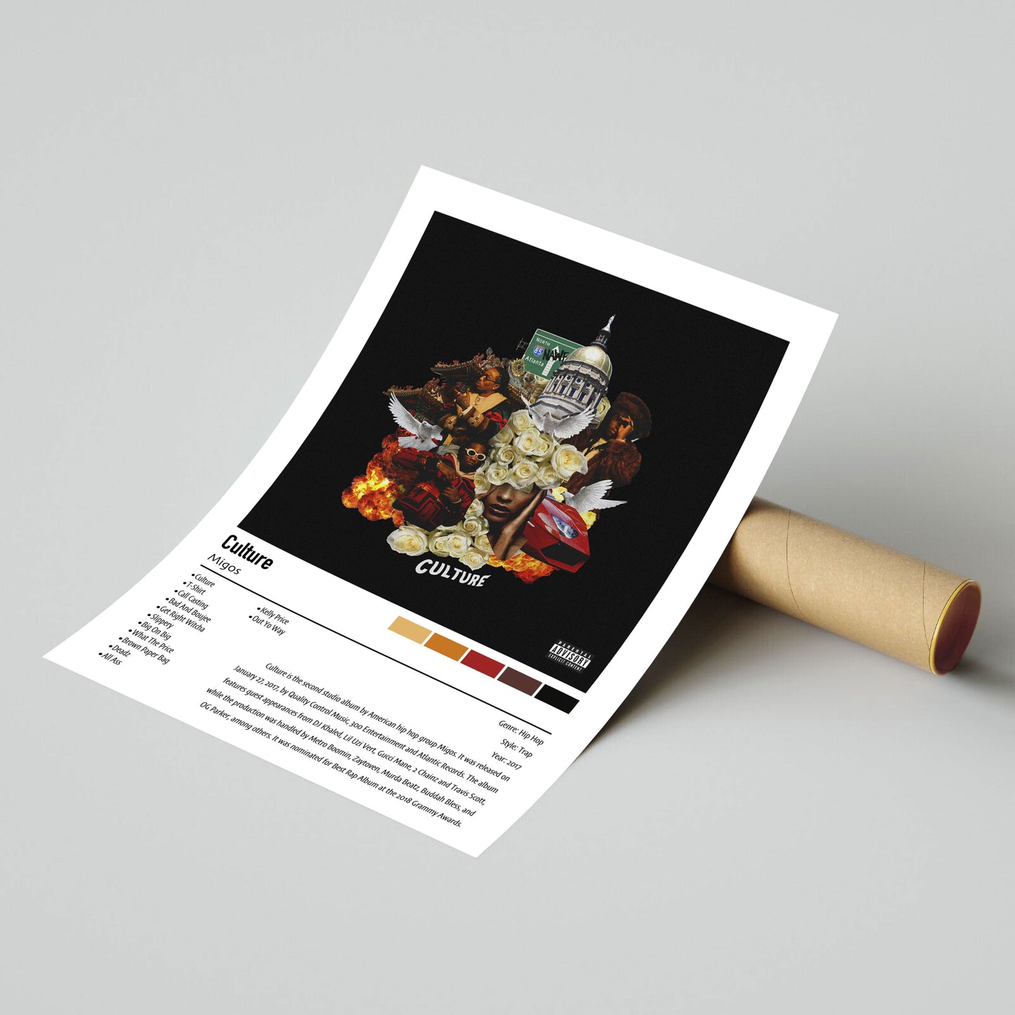 Migos | Culture | Custom Album Cover Poster Print