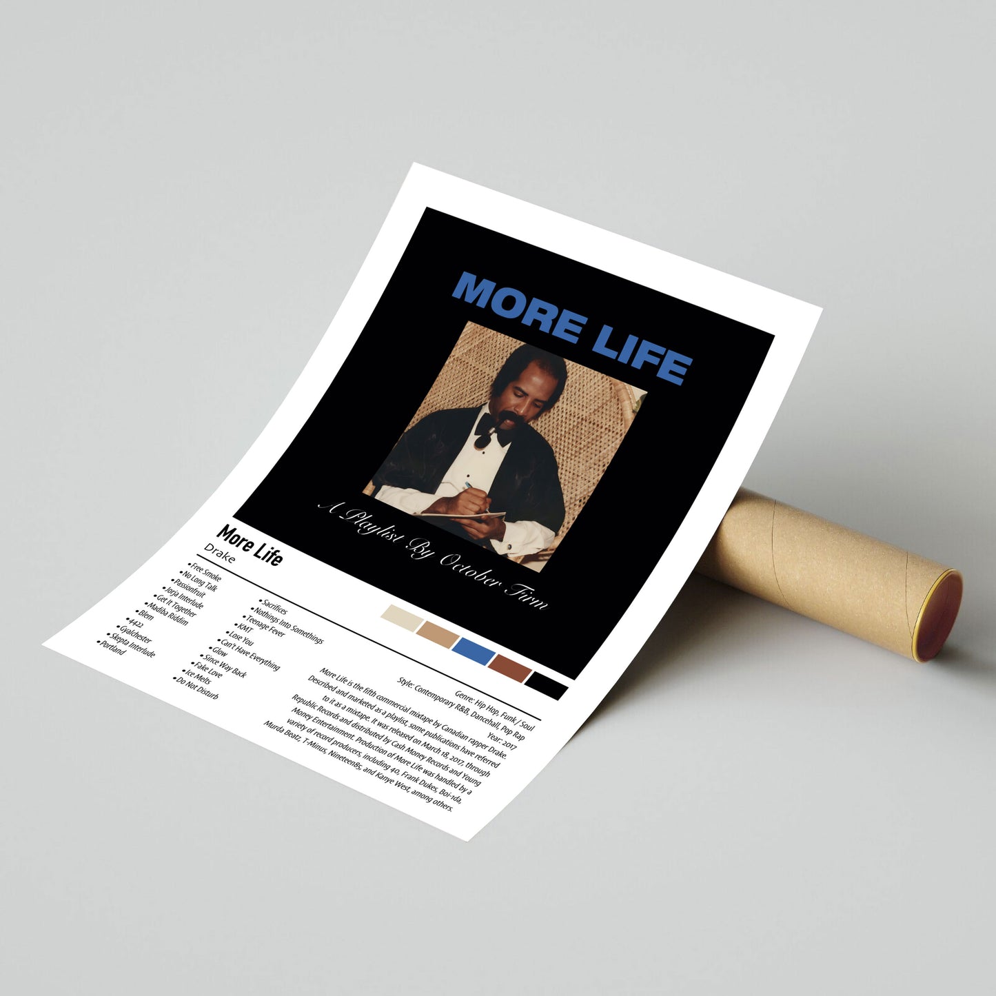 Drake | More Life | Custom Album Cover Poster Print