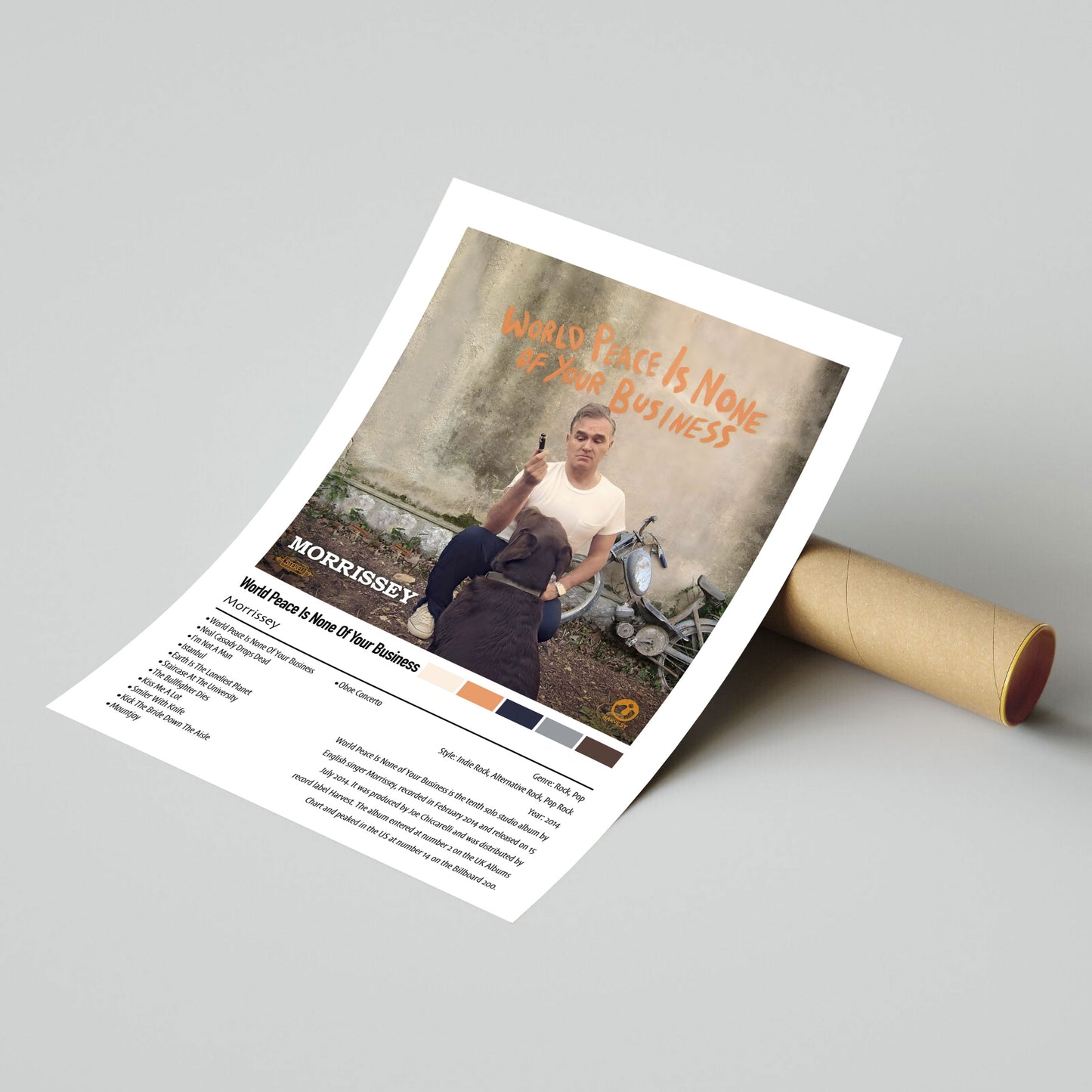 Morrissey | World Peace Is None Of Your Business | Custom Album Cover Poster Print