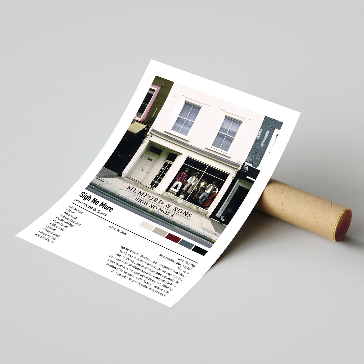 Mumford & Sons | Sigh No More | Custom Album Cover Poster Print