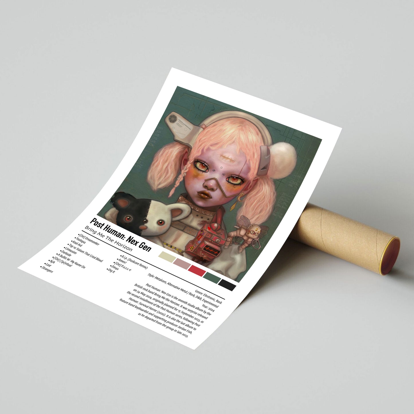 Bring Me The Horizon | Post Human: Nex Gen | Custom Album Cover Poster Print