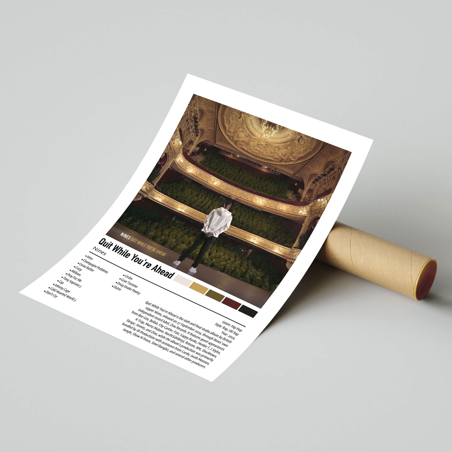 Nines | Quit While You're Ahead | Custom Album Cover Poster Print