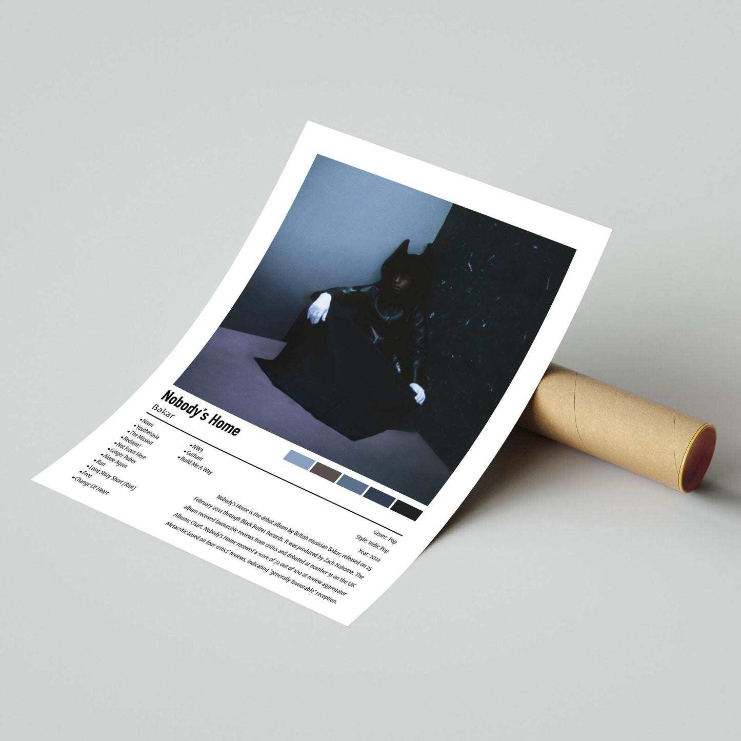 Bakar | Nobody's Home | Custom Album Cover Poster Print