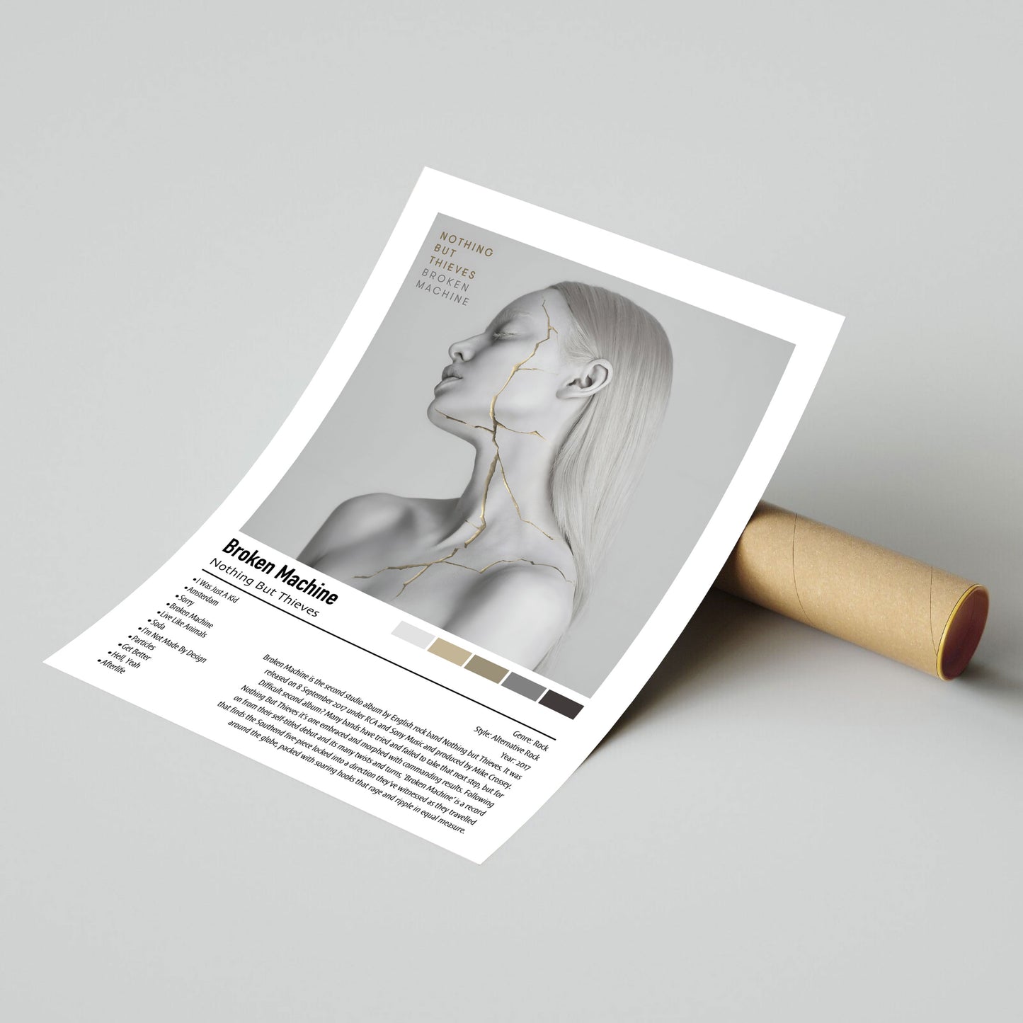 Nothing But Thieves | Broken Machine | Custom Album Cover Poster Print