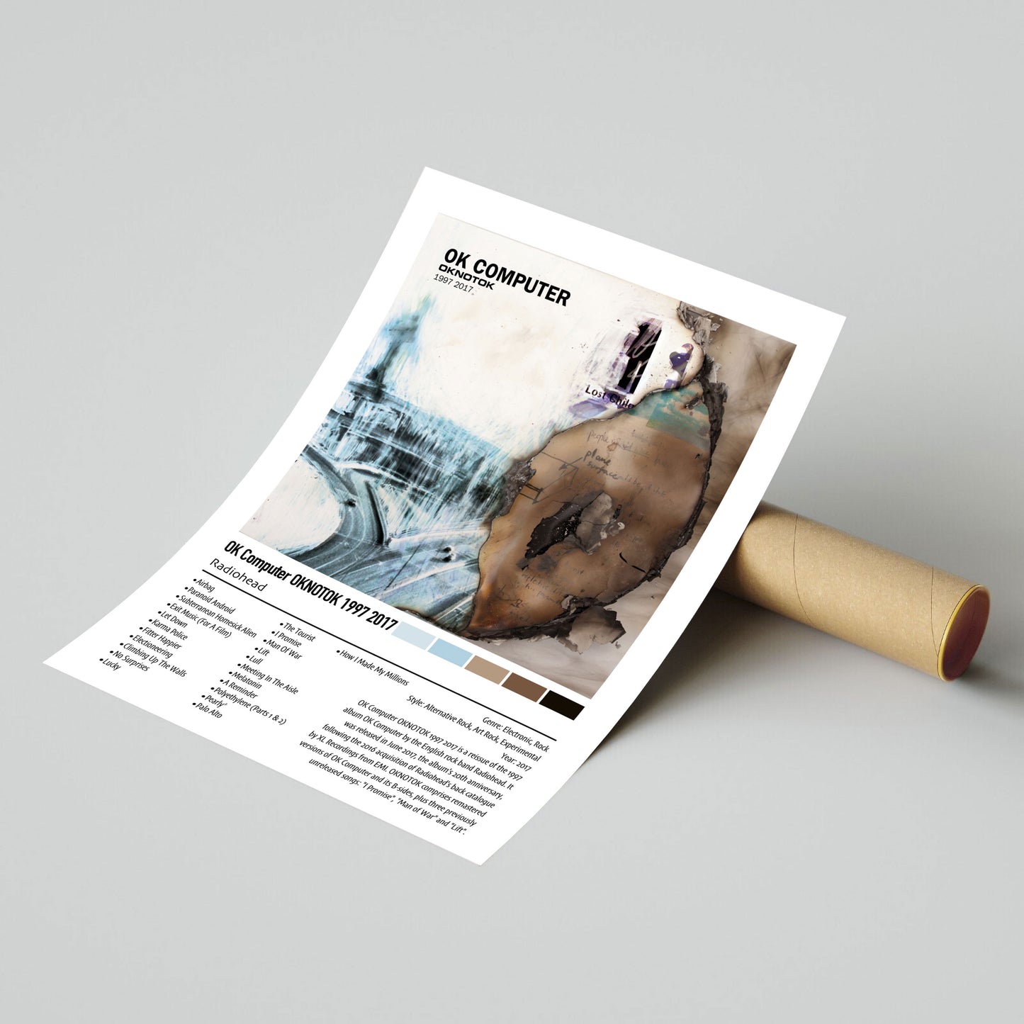 Radiohead | OK Computer OKNOTOK 1997 2017 | Custom Album Cover Poster Print