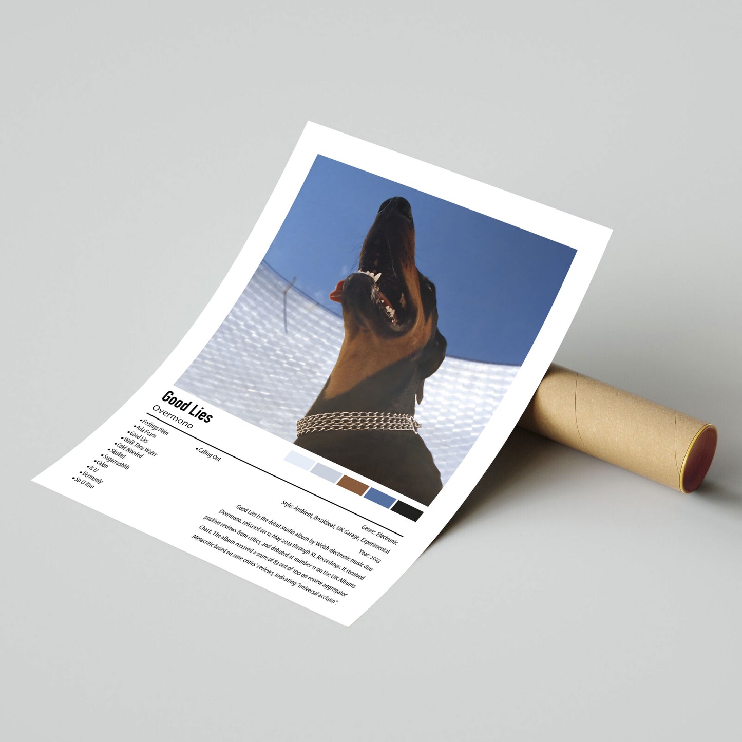 Overmono | Good Lies | Custom Album Cover Poster Print