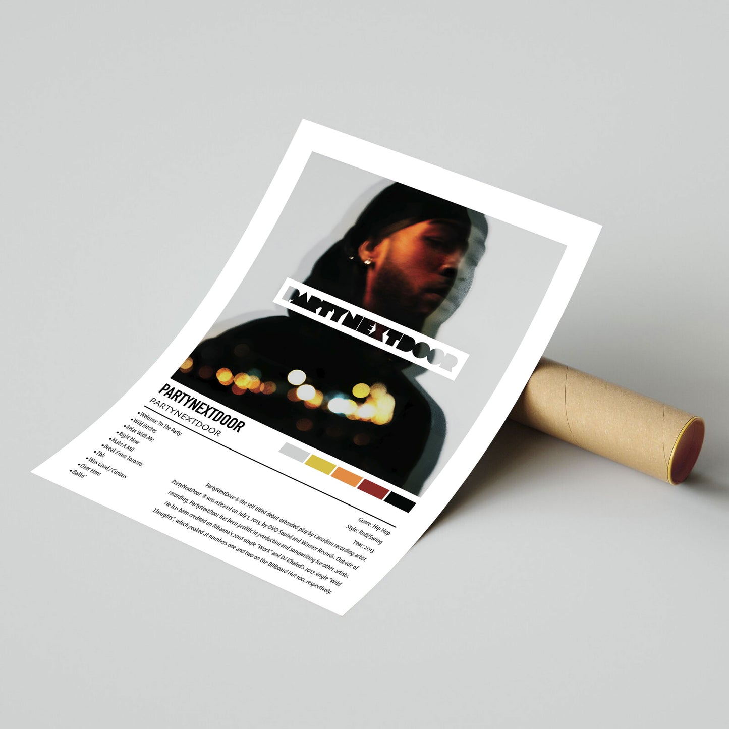 PARTYNEXTDOOR | PARTYNEXTDOOR | Custom Album Cover Poster Print