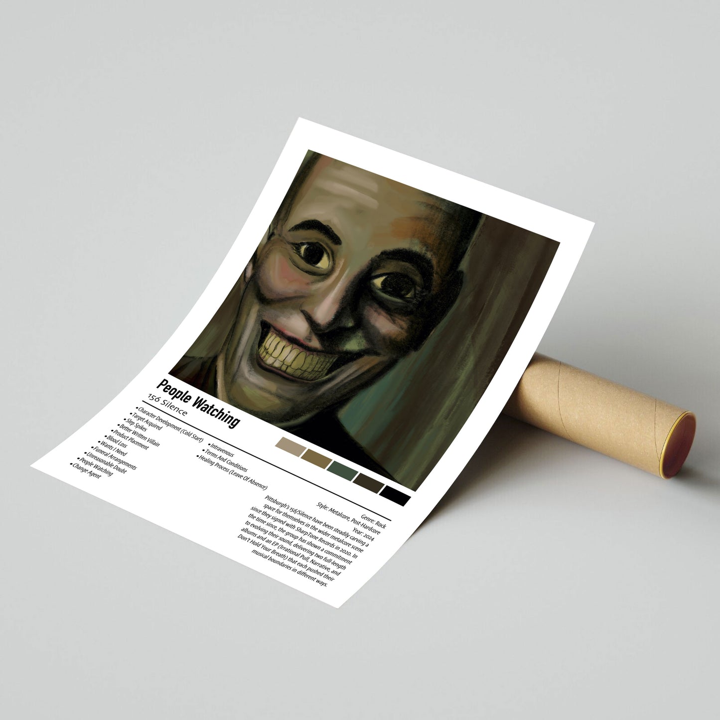 156 Silence | People Watching | Custom Album Cover Poster Print