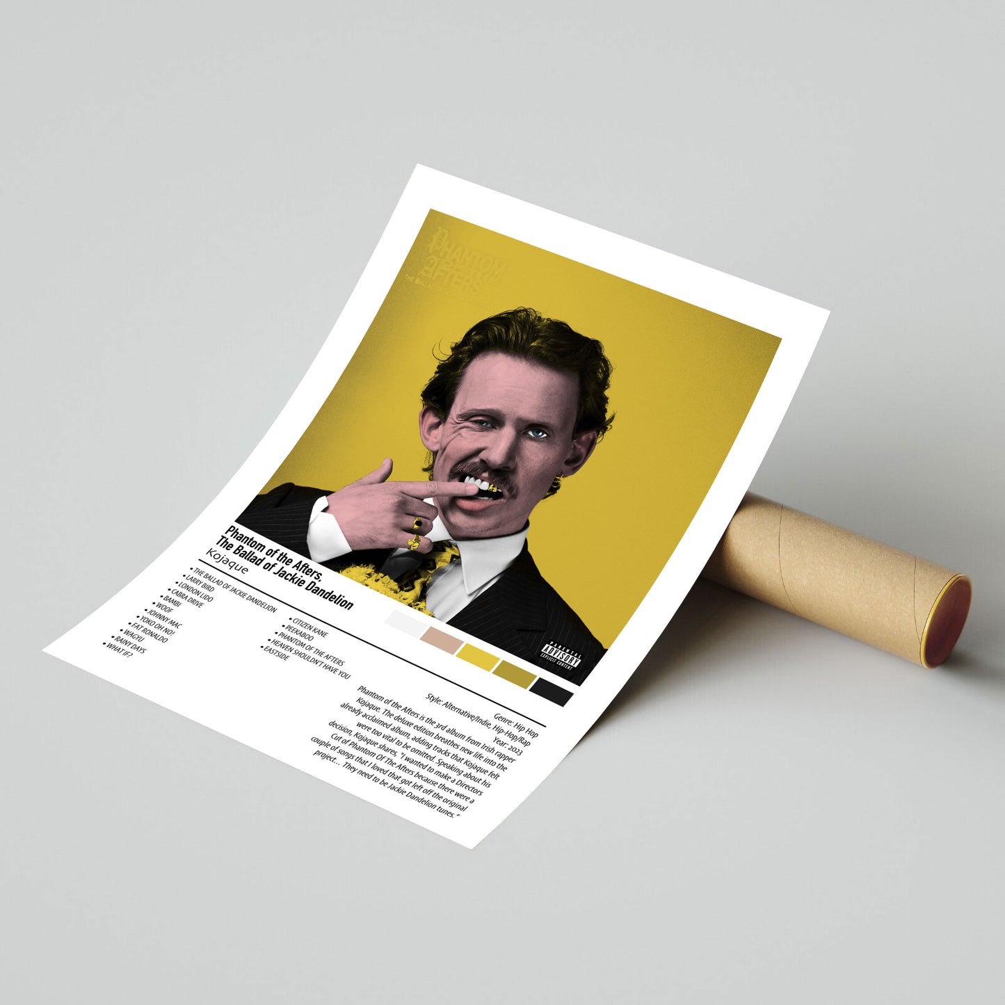 Kojaque | Phantom of the Afters. The Ballad of Jackie Dandelion | Custom Album Cover Poster Print