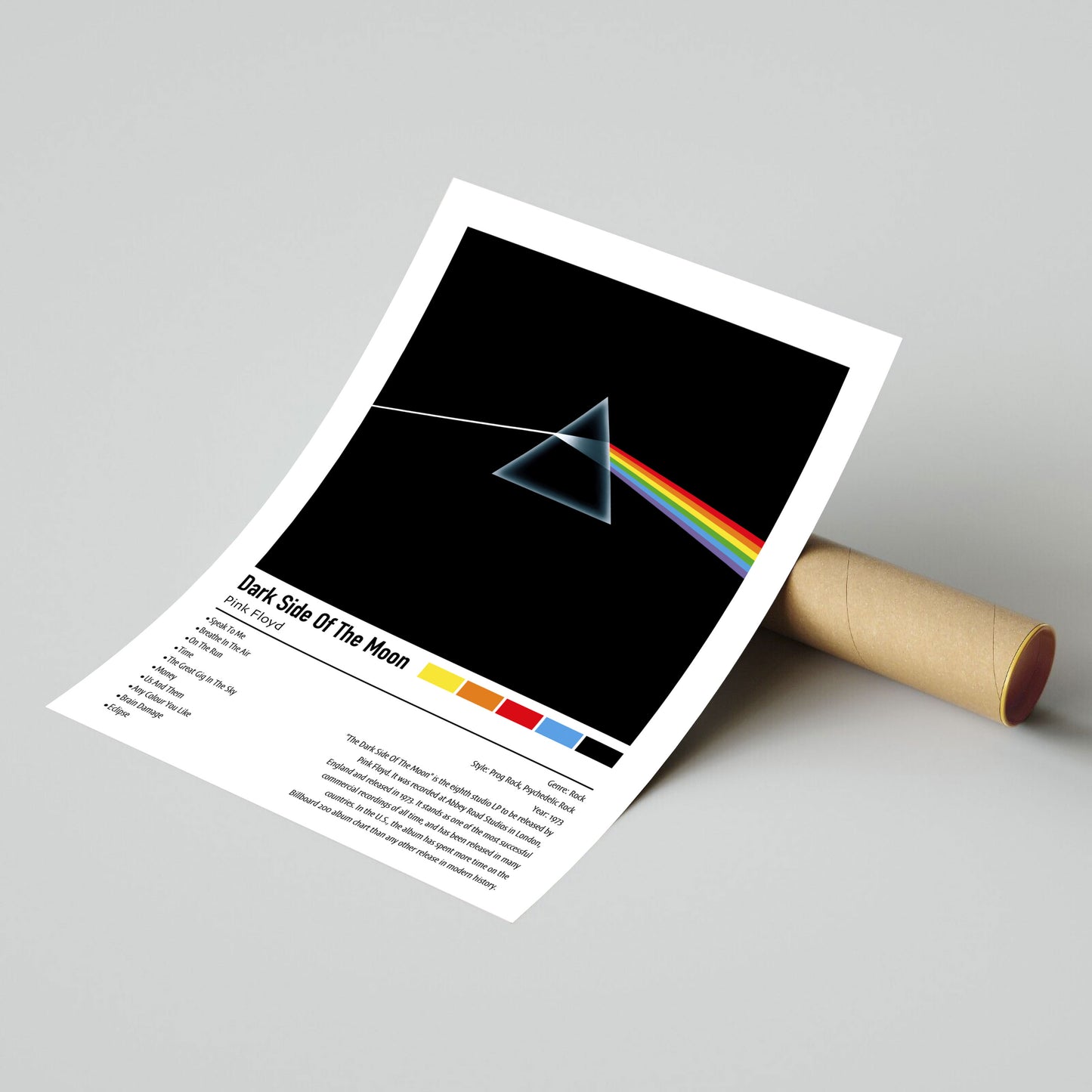 Pink Floyd | Dark Side Of The Moon | Custom Album Cover Poster Print