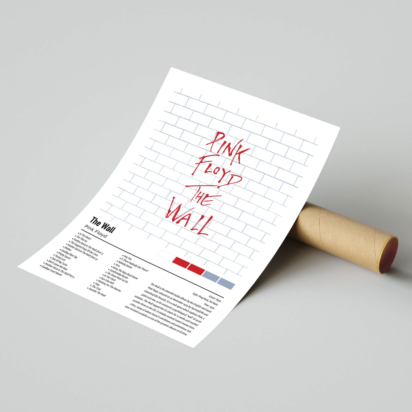 Pink Floyd | The Wall | Custom Album Cover Poster Print